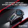 Motorcycle Intercom Headset Helmet BT 5.4 For 2 Riders Intercommunicator 500M Waterproof Music Sharing Interphone with FM Audio