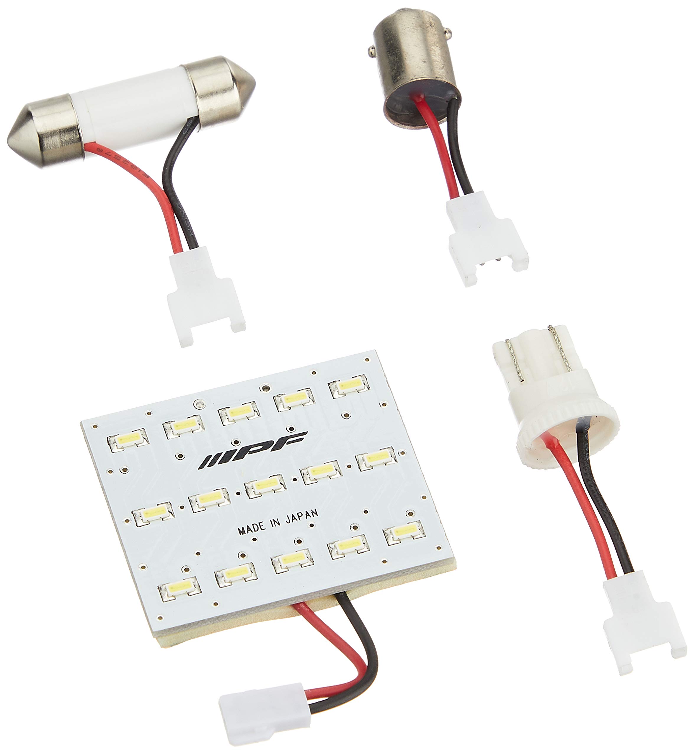 

Светодиодная автомобильная лампа IPF Room Lamp T10 T13 T16 G14 150 лм 7000 К, белый цвет, 12 В, 1 шт., тип пластины, многофункциональная, размер M, сделано в Японии, 309R T10×31 T10×28 белый
