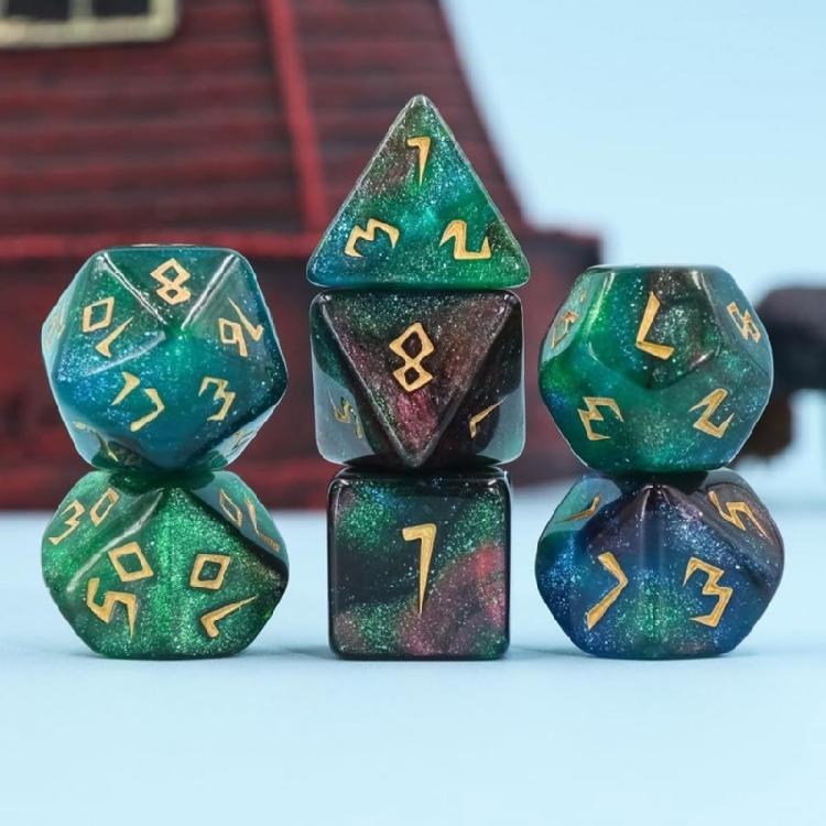 Gaming Dices Set Polyhedrons Dices for Entertainment RPGs Dices Quality Mixed Color Dices Set For Gamers 7pcs