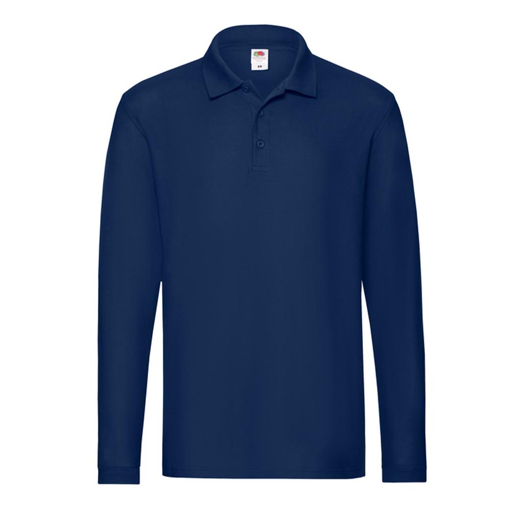 Fruit of the Loom Mens Premium Long-Sleeved Polo Shirt