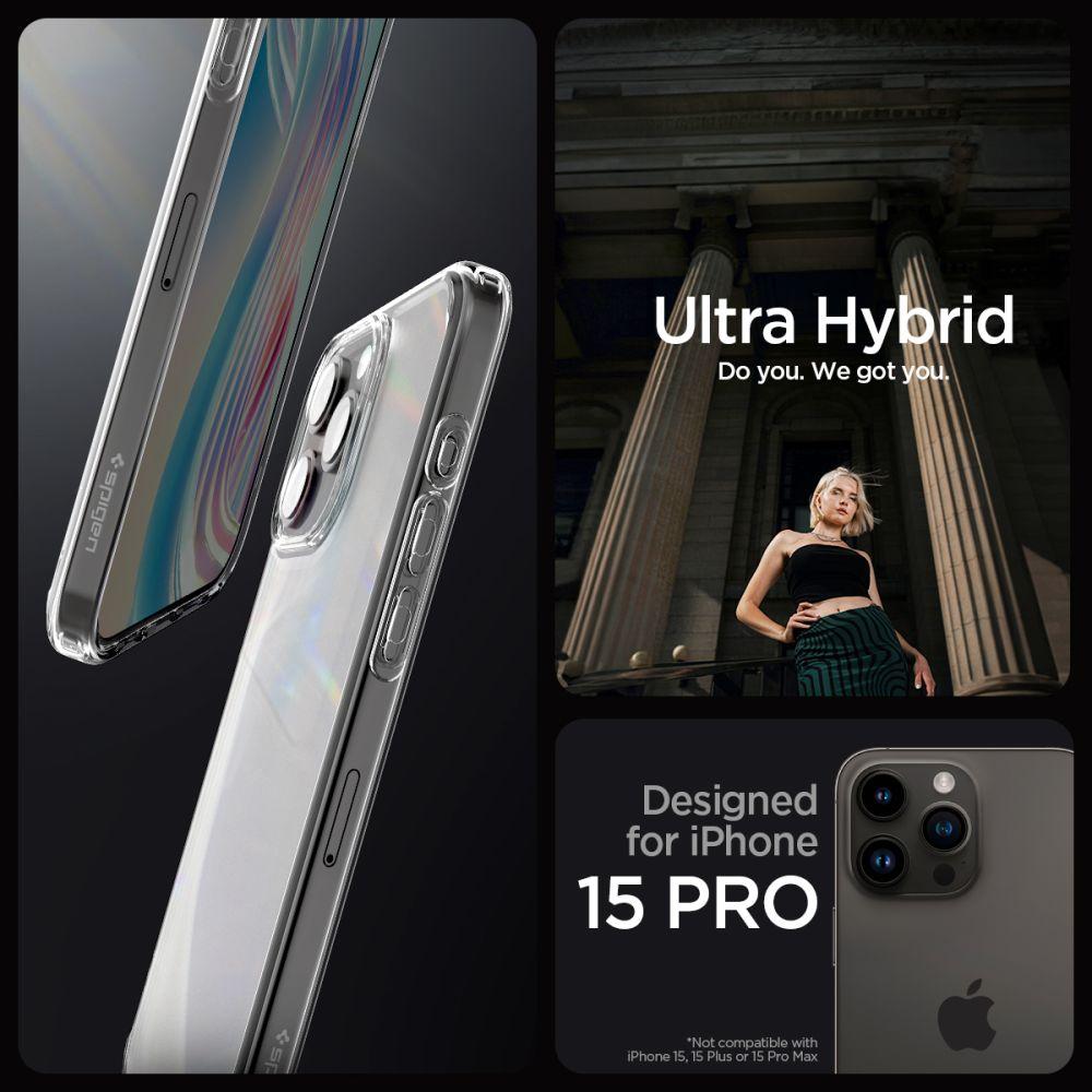Spigen Ultra Hybrid Iphone 15 Pro Max Frost Clear