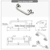 304 Stainless Steel Heavy-Duty Folding Handle for Industrial Equipment
