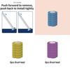 Disposable Toilet Brush Wands With Replaceable Heads Easy To Clean Toilet Bowl Lid And Corner Dirt Plastic Material Blue Yellow Purple