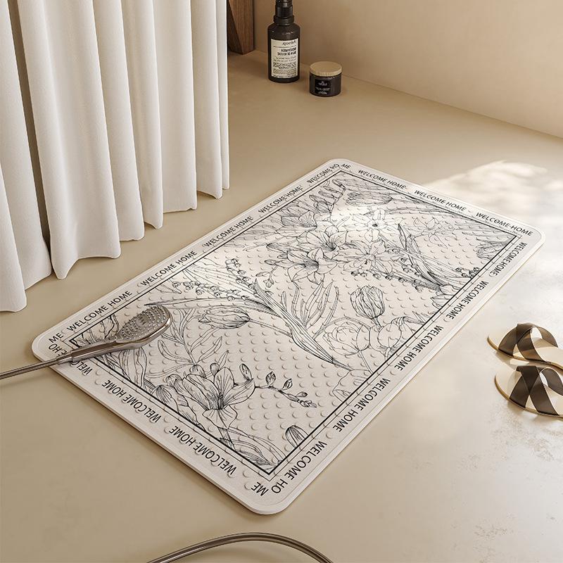 

Противоскользящий коврик на присоске Manhua Manor для детей, пожилых людей, беременных женщин, ванной комнаты, противоскользящий коврик на присоске для ванной комнаты 40*70cm