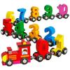 Train Set For Toddler Magnetic Digital Train Puzzle Wooden Train Set For Toddler Number Trains Learning Activities Educational