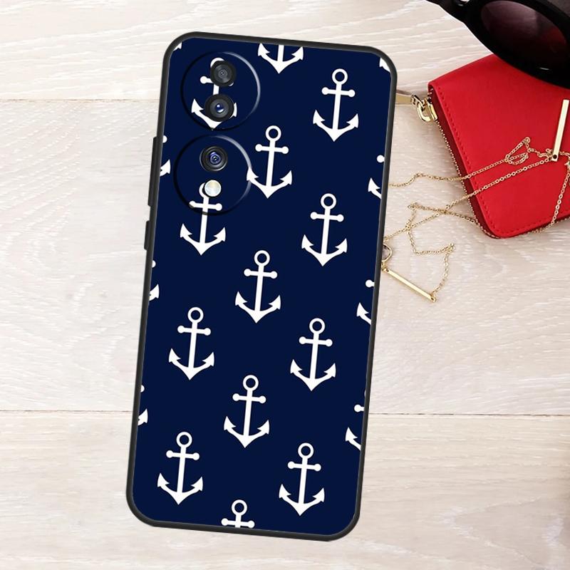 Anchor Boat Case For Honor Magic 8 7 5 6 Pro X9a X9b X9c X9d X8c X8b Win RT 50 70 90 200 400 Lite Cover