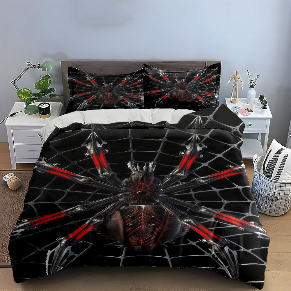 Mechanical Spider Set for Decoration kid's and adults' bedroom decor, Exquisite three-piece bedding set gift