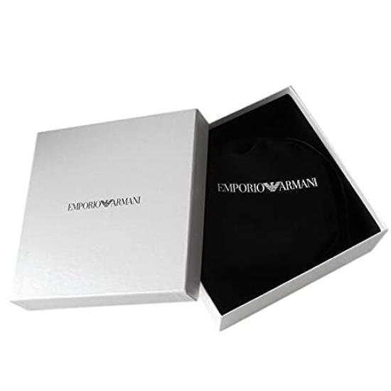 Emporio Armani Black Y4S201 YDD6G 80001 95 Men's Belt, 3.8cm Wide, [Used]