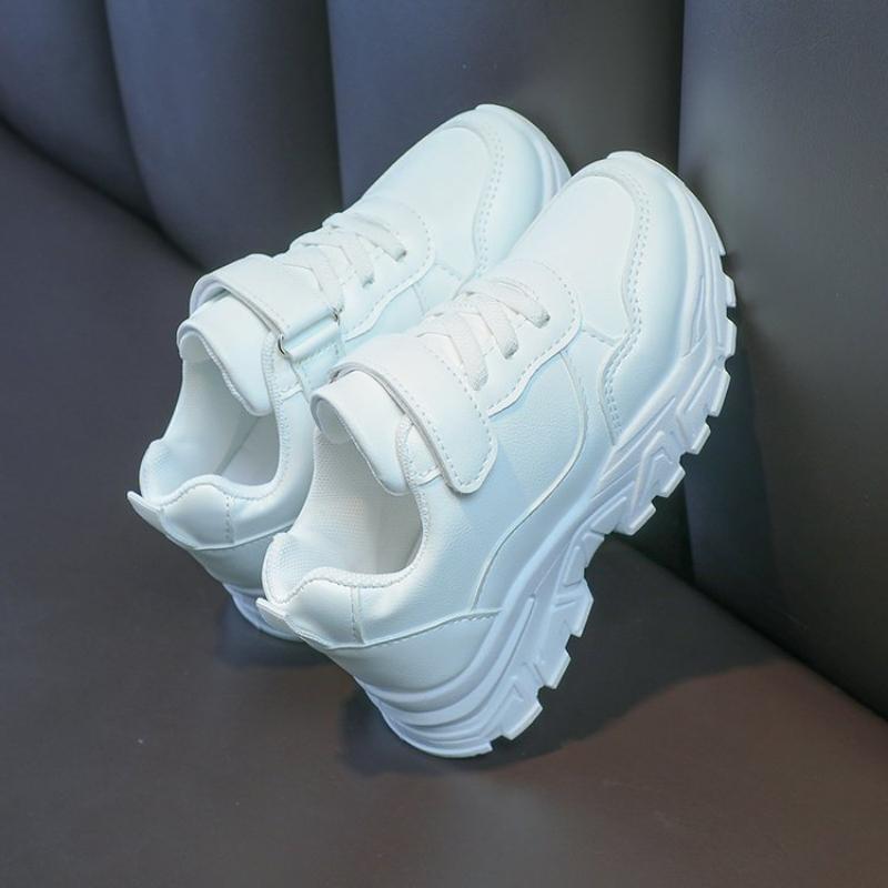 Kids' Mesh Sneakers Girls' White Mesh Breathable Casual Shoes Boys' Running Shoes