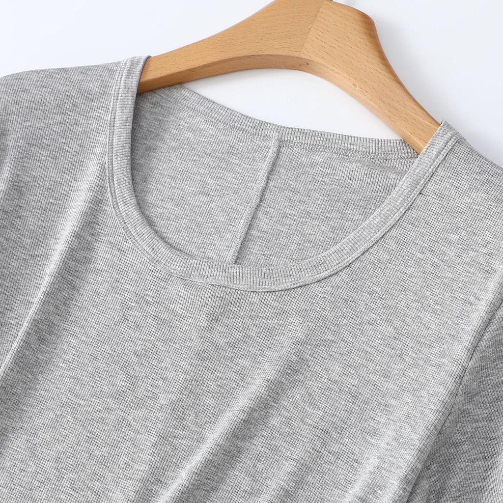 2026 Women’s Slim Fit Lightweight Round Neck Tencel Short Sleeve Ice Silk Top