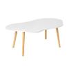 Small Coffee Table, Mid Century Modern Tea Table, Living Room Center Minimalist Display Coffee Table with Cloud