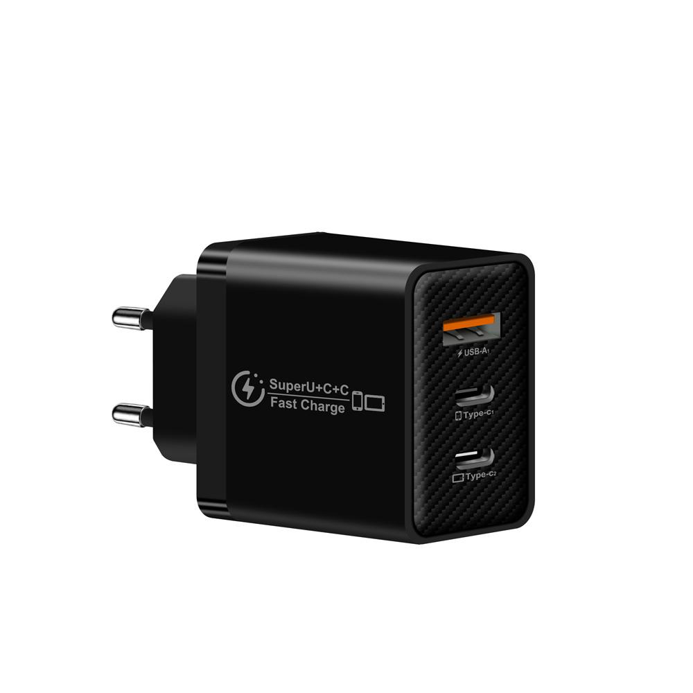 48W USB C Charger EU US UK Plug For Phone USB PD Fast Charging QC3.0 Wall Charger For iPhone Samsung Xiaomi Mobile Phone Adapter