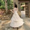 Irregular Lace Suspender Dress Women's Summer Wear High-end Small Seaside Vacation Beach Dress