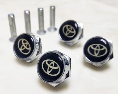 Parafusos de Número Parafusos de Travamento para Parafusos de Placa de Licença Parafusos M6 Peças Universais Automotivas Toyota Conjunto à Prova d'Água de 4