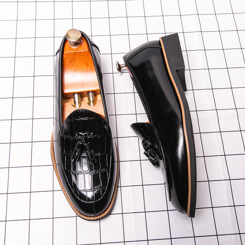 Luxury Brand Shoes Men Plus Size 47 Soft Moccasins Men Loafers High Quality Leather Tassel Shoes Mens Flats Driving Shoe
