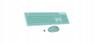 Wireless Keyboard And Mouse Set Qwerty It Usb Green