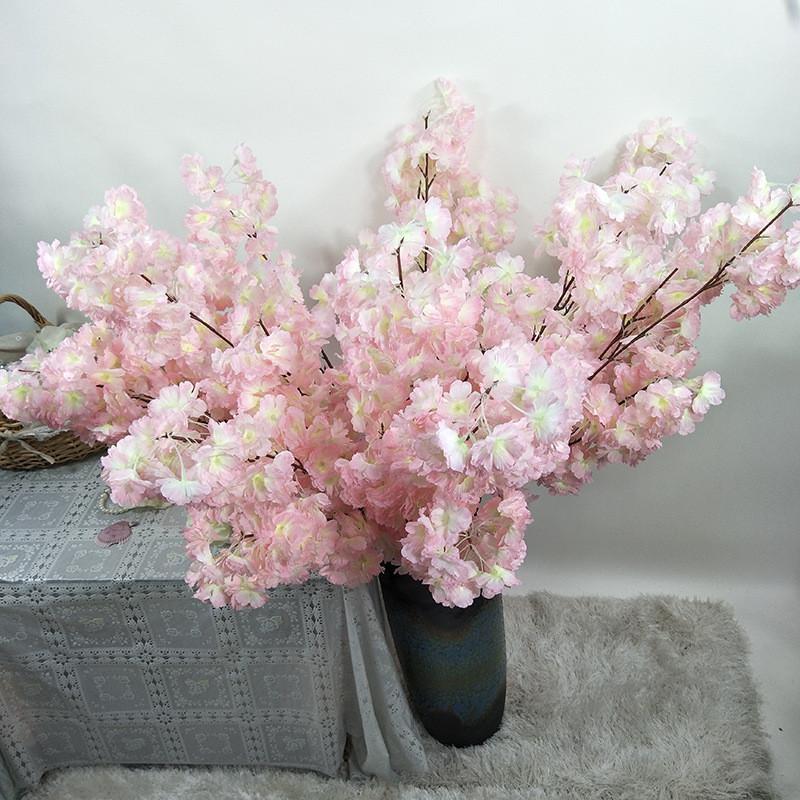 Cherry Blossom Artificial Stems Floral Arrangement Decoration Props Photography