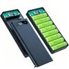 DIY 8/10 Slot 18650 Battery Holder Power Bank Case Dual USB Type C Charger Shell For iPhone Xiaomi Huawei 18650 Battery Cases