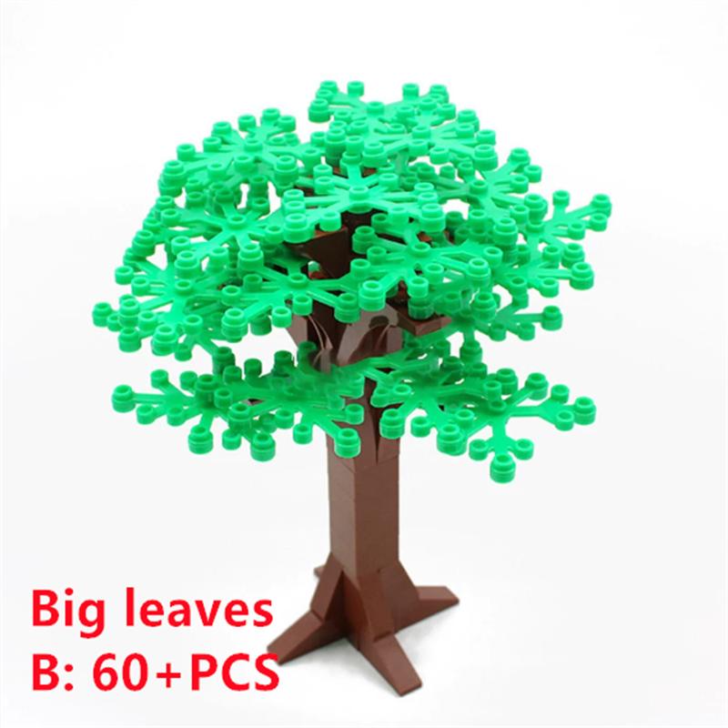City Trees Building Blocks MOC Coconut Tree Blocks Jungle Garden DIY Toys for Children Gifts Compatible Classic Bricks Kids Toys