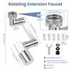 1080° Rotating Faucet Extender Universal Faucet Aerator Extension with 2 Mode Splash and Filter Core for Home Kitchen Bathroom