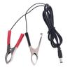 5.5x2.1mm DC Power Plug Male Connector To Dual Alligator Clip Cable Cord 100cm