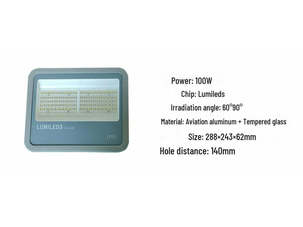 500W Outdoor Waterproof LED Floodlight for High Poles: Ideal for Tunnels, Advertising, and High-Power Projection Lighting