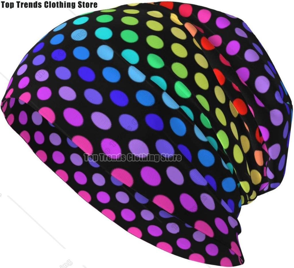 Rainbow Pride Hat Chemo Headwear for Women for Beanie Hat Skull Cap Cancer Headwear Accessories
