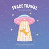 Self-Adhesive Universe Cute Embroidery Sticker Hand Account Mobile Phone Case Diy Clothes Planet Flying Saucer Astronaut Cloth Sticker Patch Sticker