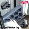 Window/Balcony Door Stopper with Track Lock Heavy Duty Door Stops Non-Slip Door Wedge Wall Protector Easy Installation/Removal