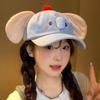 Y2k Peaked Cap Animals Sun Hat Cartoon Baseball Cap  Girls