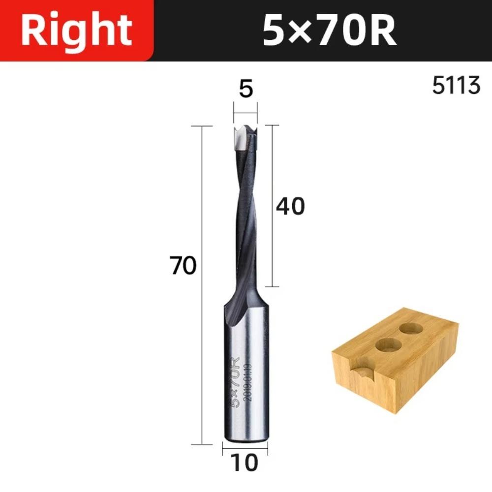 Neue 2-Schneiden-Bohrer 10mm Schaft Hartmetall-Fräser Links/Rechts Holzbearbeitungswerkzeuge Holzlegierung