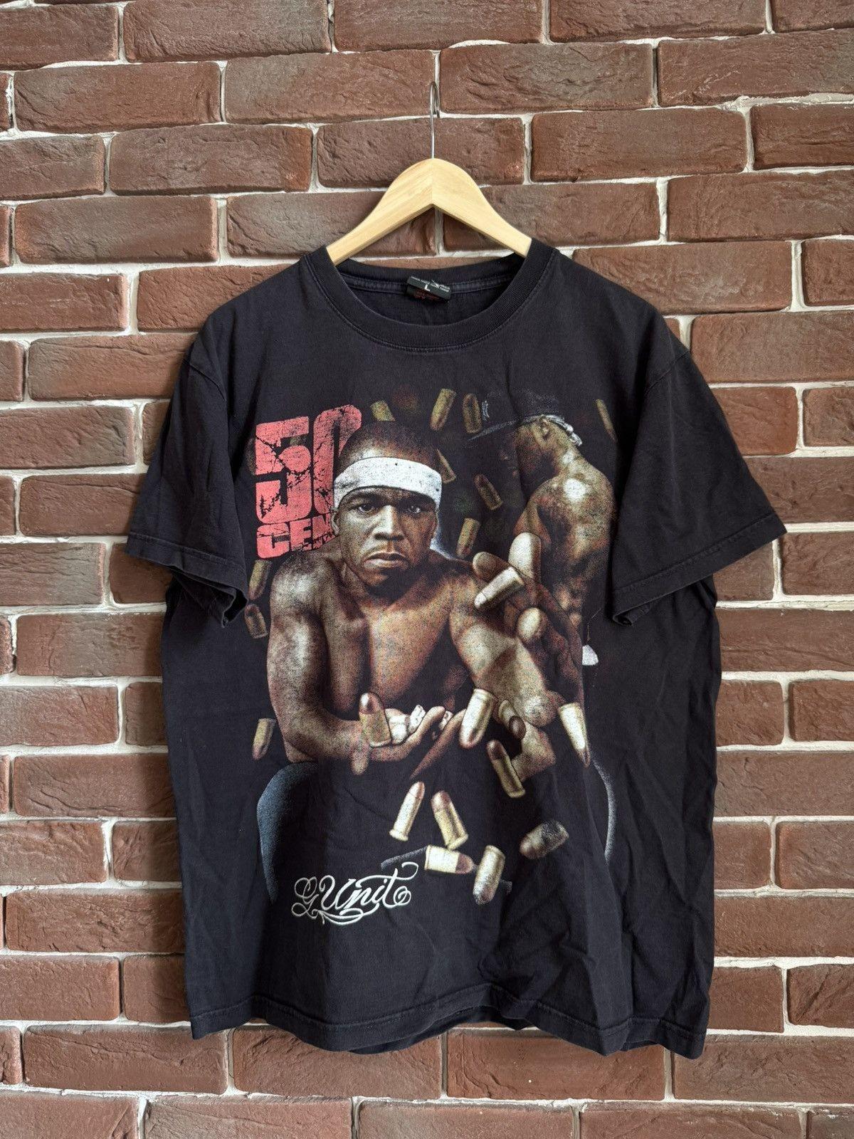 00s Vintage G Unit 50 cent Rap Hip Hop Band Tshirt Rare Unisex T-Shirt XXXXL