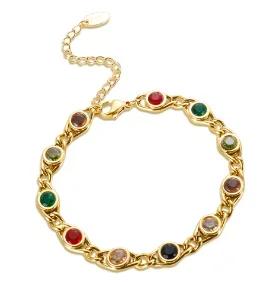 Stainless Steel Heart-shaped Ladies Elegant Bracelet For Women Crystal Bangle