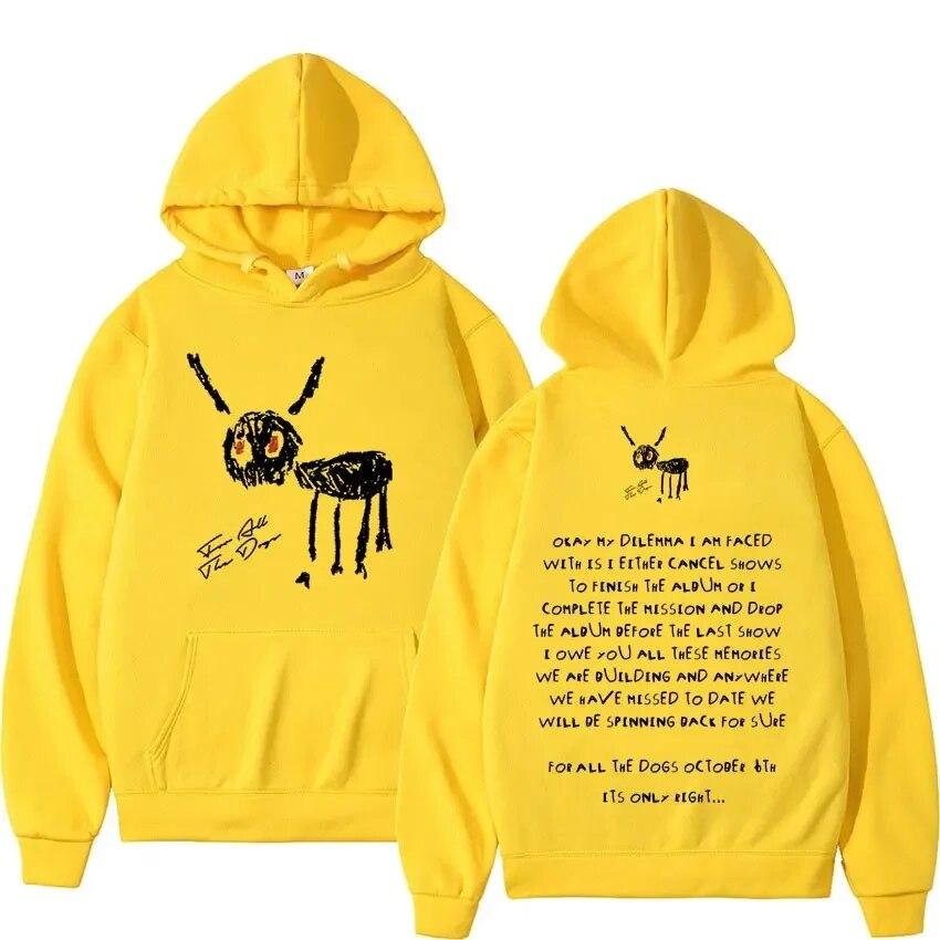 Nový Rapper Drake pro všechny The Dogs Mikiny s kapucí Letter print Unisex ženy Hip Hop Y2K Mikina s kapucí Mikiny s kapucí Pulovry Unisex oblečení