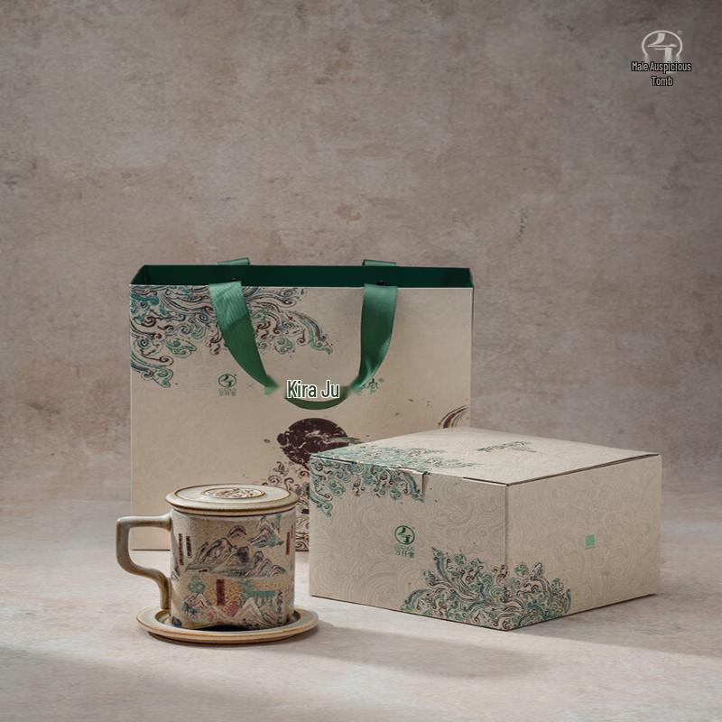 Edenus Dunhuang Mountains & Rivers Ceramic Tea Infuser Mug