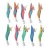 Squid Jig Fishing Baits with 3D Lifelike Eyes Outdoor Luminous Tail Saltwater Shrimp Lures2.5#