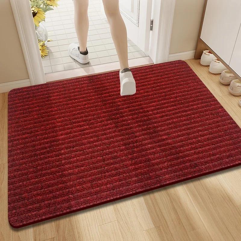 

High Quality Entrance Door Mat Flooring Kitchen Entrance Mat Water and Oil Absorbent Anti-slip Mat Indoor and Outdoor Decoration 50x80 червоний