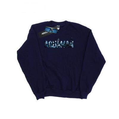 Moletom feminino/feminino com logotipo de texto Aquaman