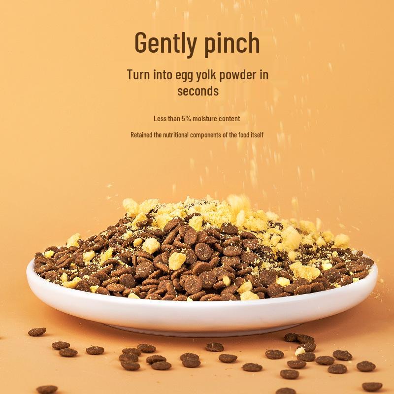Pet Quail Egg Yolk Freeze-Dried Beauty Supplement for Cats and Dogs with Lecithin and Lysine