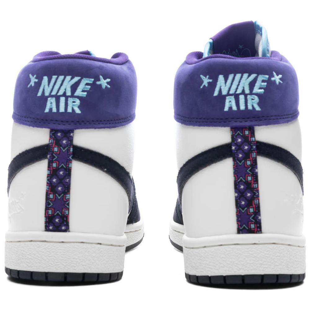 Opium Paris x Air Jordan Jordan Air Ship PE SP Juodi Rūmų Violetiniai Moteriški Sportbačiai Balti Mėlyni-Šalti FQ8281-100