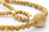 Soka Gakkai Prayer Beads, Made In Kyoto, Solid Boxwood with Cotton Tassels, Wooden, SGI Rosary, for Men.