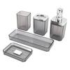 Bathroom Accessories Set Bath Ensemble Set with Toothbrush Holder Cup Lotion Bottles Soap Dish Tray