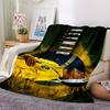 Football Legend Celebration Pose printed flannel breathable and warm blanket, a stylish home gift, suitable for home, office and bedspread use. 15a138