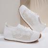 Large size flat-bottomed casual sports shoes 22 new European and American sequined lace-up shoes