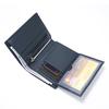 Men's RFID Genuine Leather 3-Fold Wallet with Zipper Coin Purse and Card Holder.