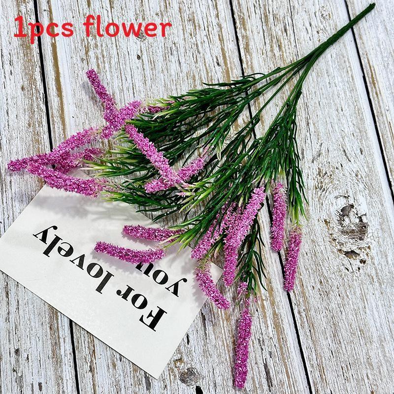 Bouquet Lavender Simulated Artificial Plastic Artificial Flower For Indoor Decor