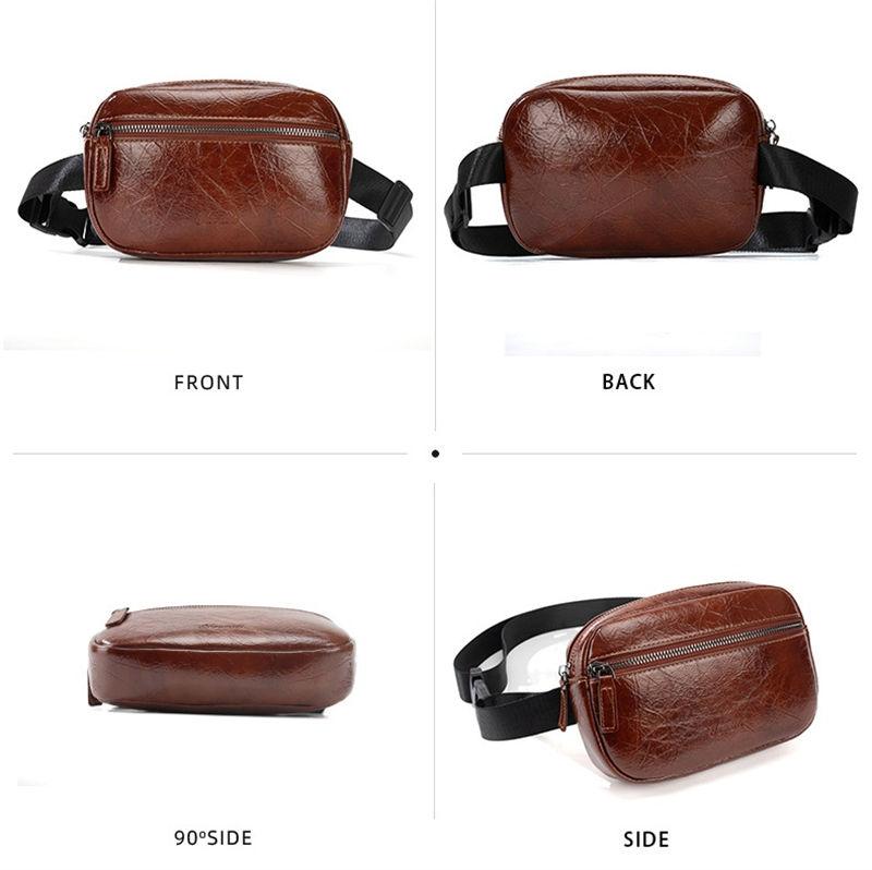 Nastavitelné ledvinky Vintage design Taška na telefon Umělá kůže Čtvercová peněženka