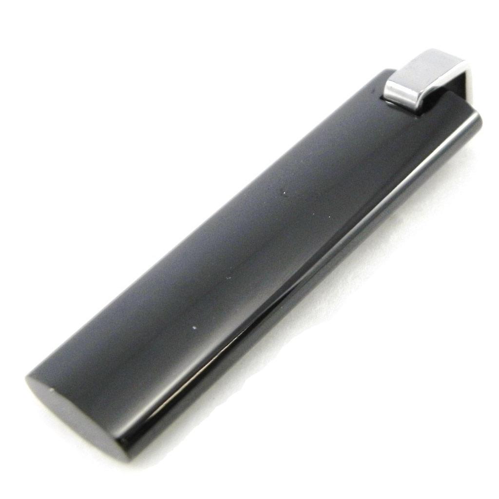 Les Trésors De Lily [E4241] - Pendentif Homme 'Tony' Noir Acier