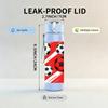 1PC Soccer Ball Stripe Pattern 750ml Color Plastic Sports Water Bottle Leakproof Flip Straw Lid Suitable for Sports Office Home Use