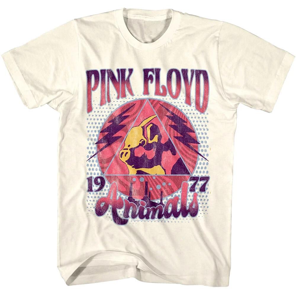Pink Floyd Animals Illuminati Pig Men s T Shirt 1977 Rock Band Album Concert Unisex T-Shirt S